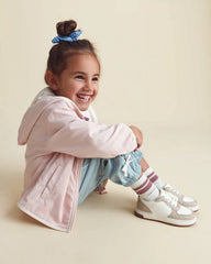 Toddler Girl Heart Zip-Up Hoodie - Pink