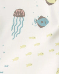 Baby Girl Recycled Rashguard Swimsuit in Under the Sea