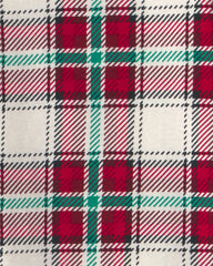 Baby 2-Piece Christmas Plaid 100% Cotton Snug Fit Pajama Set - Red/Green