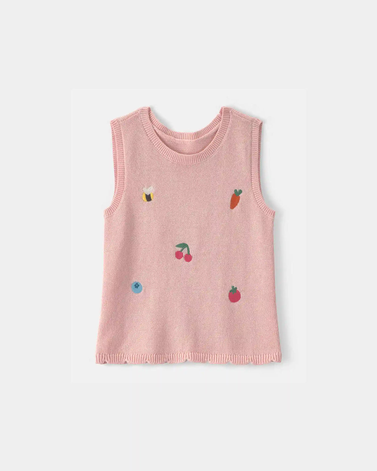 Toddler Girl Summer Icon Tank Top - Pink