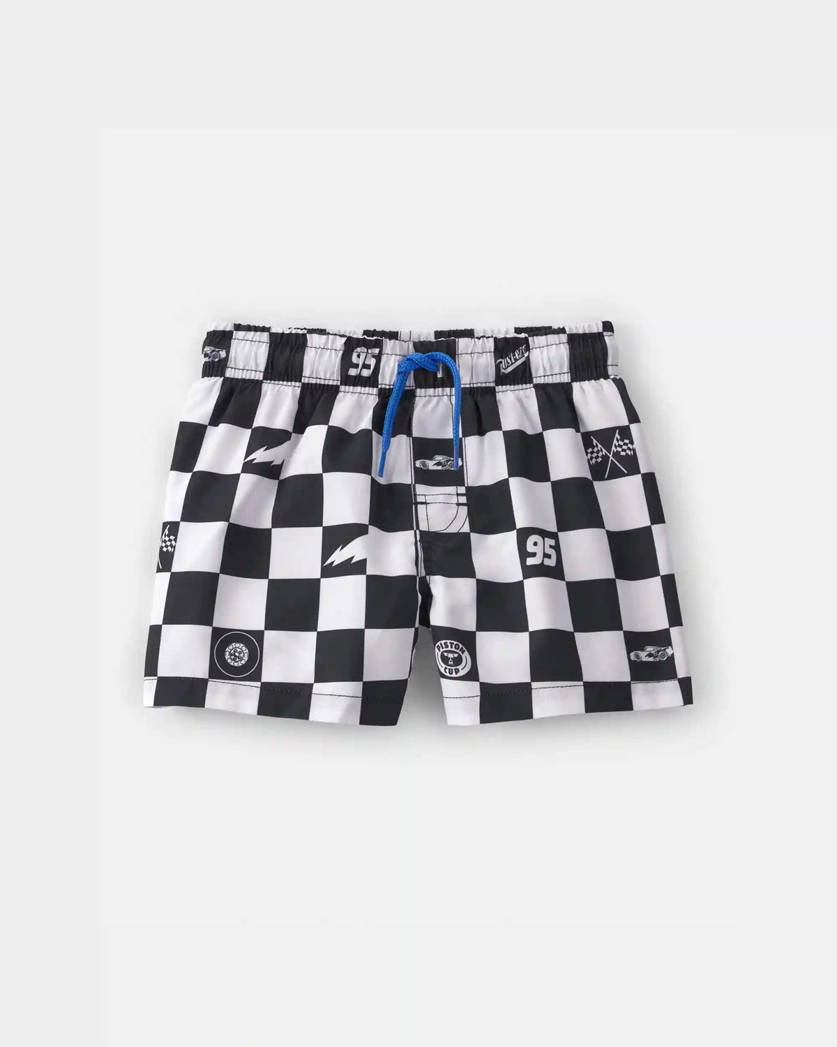 Toddler Boy ©Disney/Pixar Cars Swim Trunks - Black/White