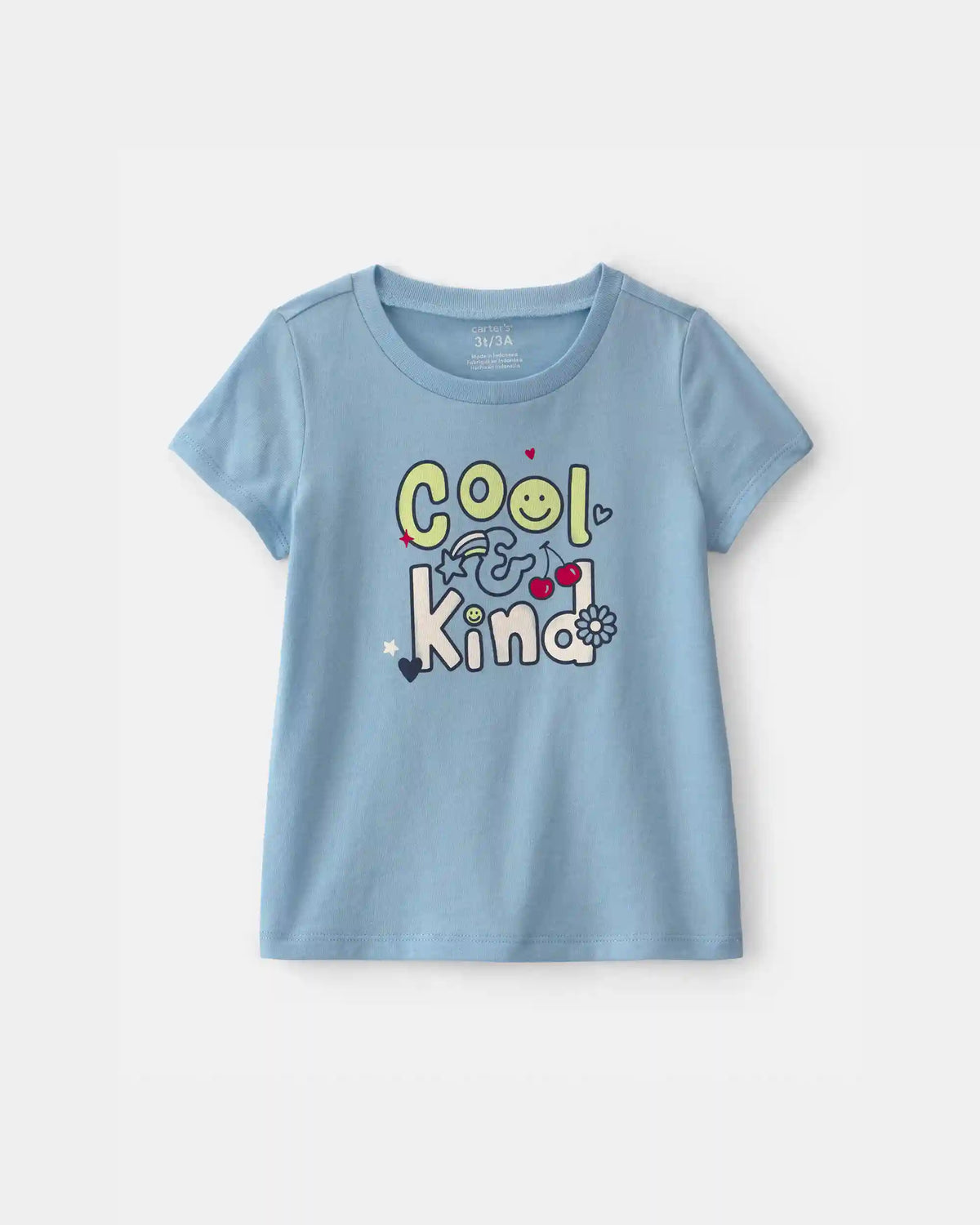 Toddler Girl 'Cool & Kind' Graphic Tee - Blue