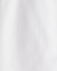 Baby Scalloped Collar Long-Sleeve Bodysuit - White