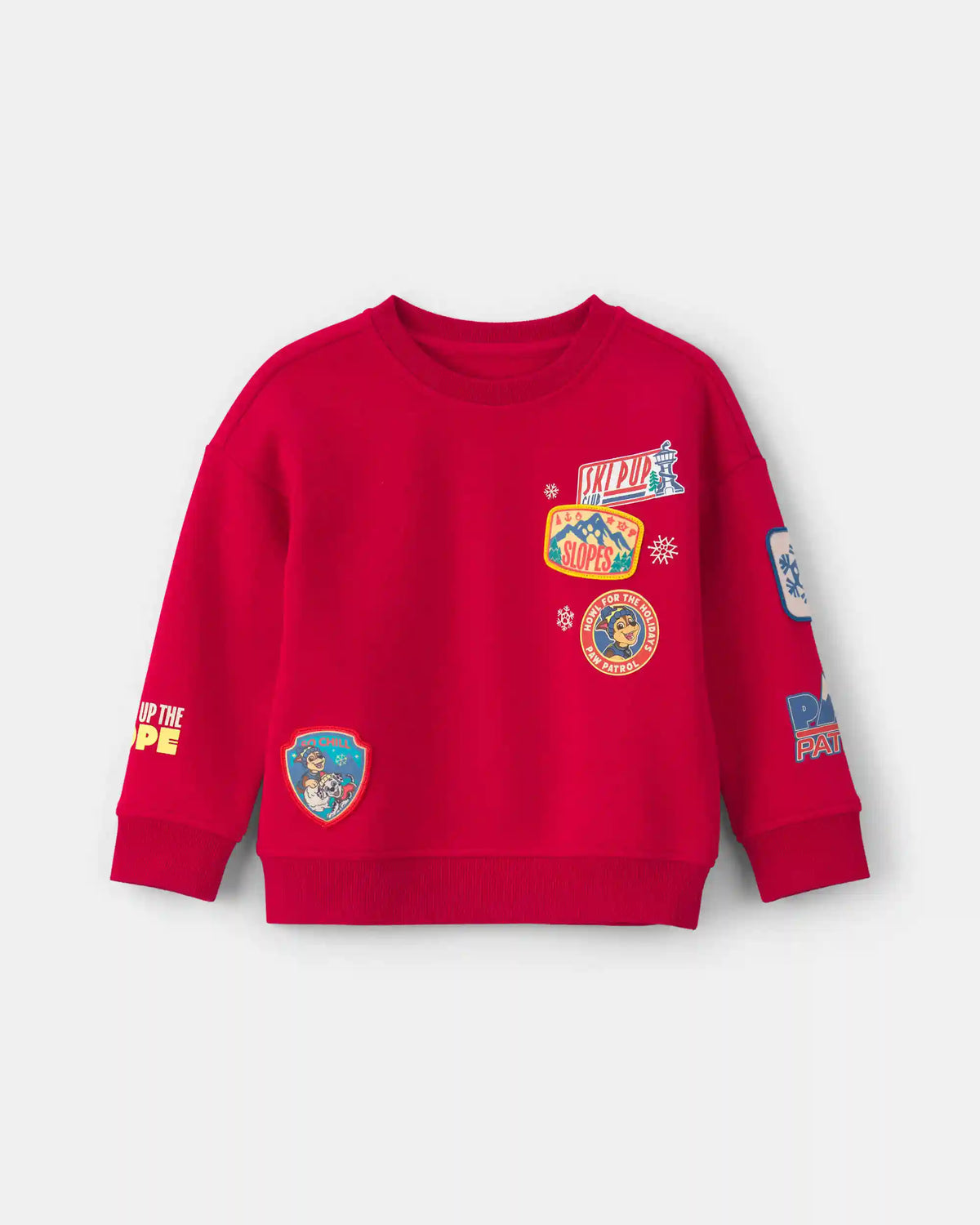 Toddler Boy Paw Patrol® Christmas Fleece Pullover Sweatshirt - Red
