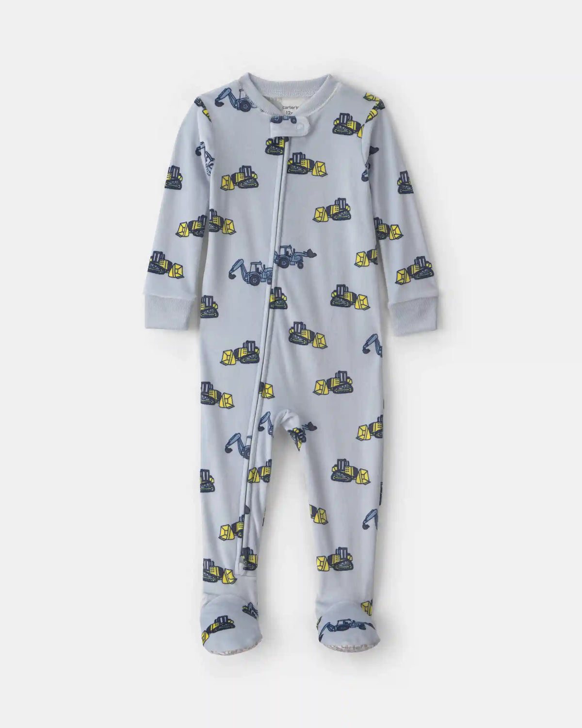 Toddler Boy 1-Piece Construction DreamPlush Snug Fit Footed Pajama - Blue