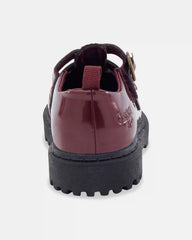 Toddler Girl Buckle Platform Casual Shoes - Burgundy