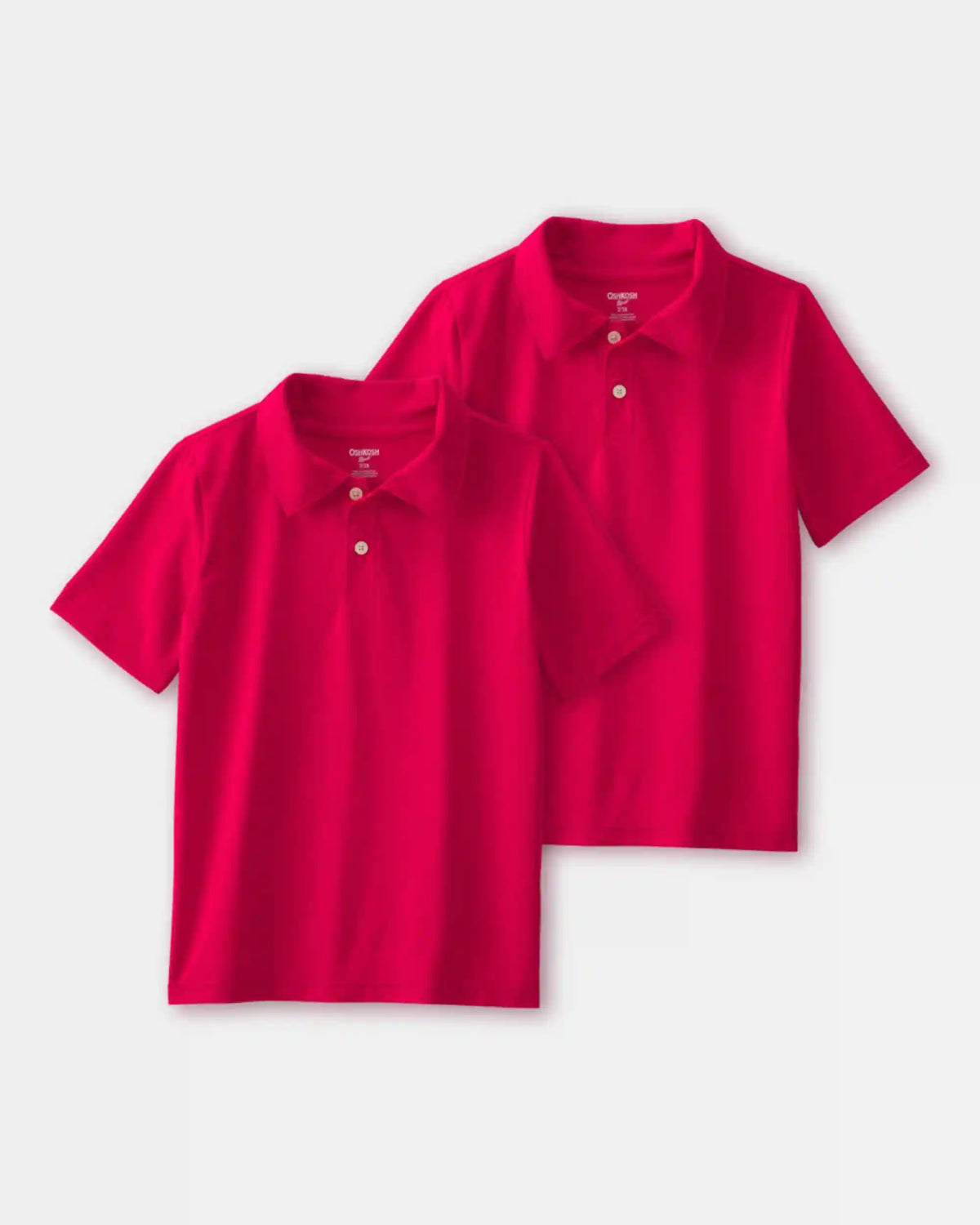 Boys 2-Pack Uniform Active Polo Shirts - Red