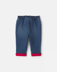 Baby Girl Denim Jeans - Dark Wash