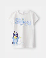 Toddler Girl Bluey™ Graphic Tee - White