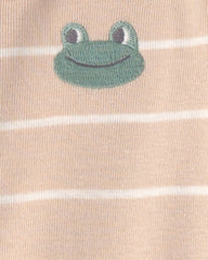 Baby 2-Pack Frog 100% Cotton Snug Fit 1-Piece Pajama - Green/Tan