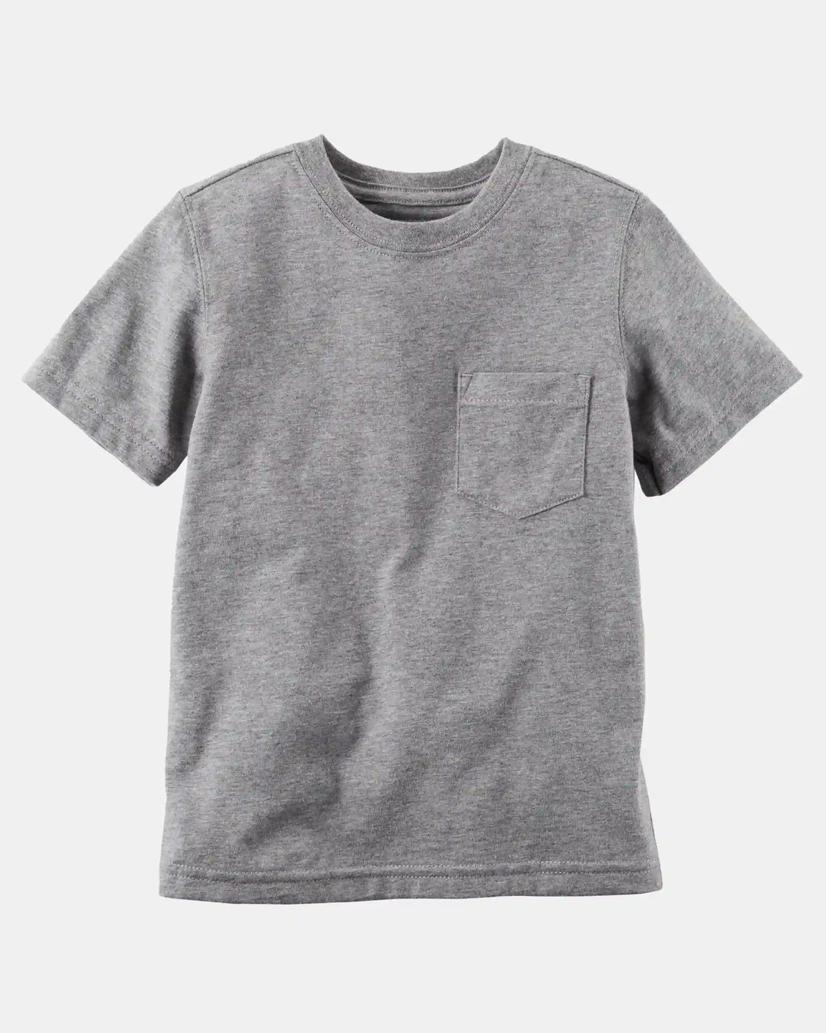Toddler Solid Short-Sleeve Pocket Tee - Grey