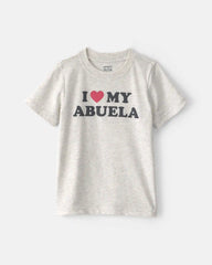Toddler 'I Love My Abuela' Graphic Tee - Grey