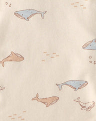 Baby 4-Pack Whale Burp Cloths