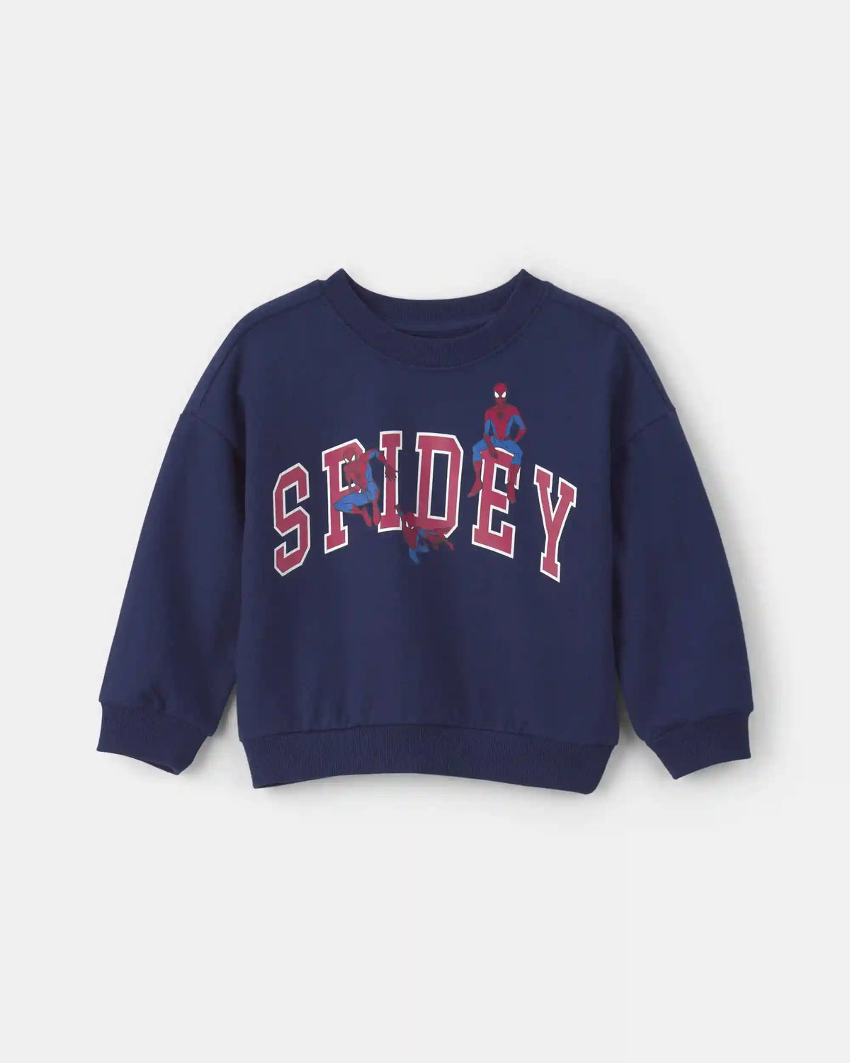 Toddler Boy ©Marvel Spider-Man Pullover Sweatshirt - Navy Blue