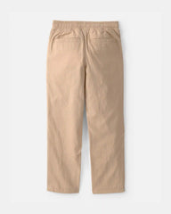 Boys 2-Piece Button-Down Shirt & Pant Set - Blue/Brown