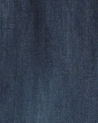 Toddler Boy Buffalo Check Denim Overalls - Dark Wash