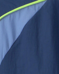 Boys 2-Piece Colorblock Active Windbreaker & Shorts Set - Blue