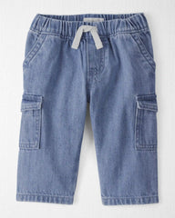 Baby Organic Cotton Denim Cargo Pants