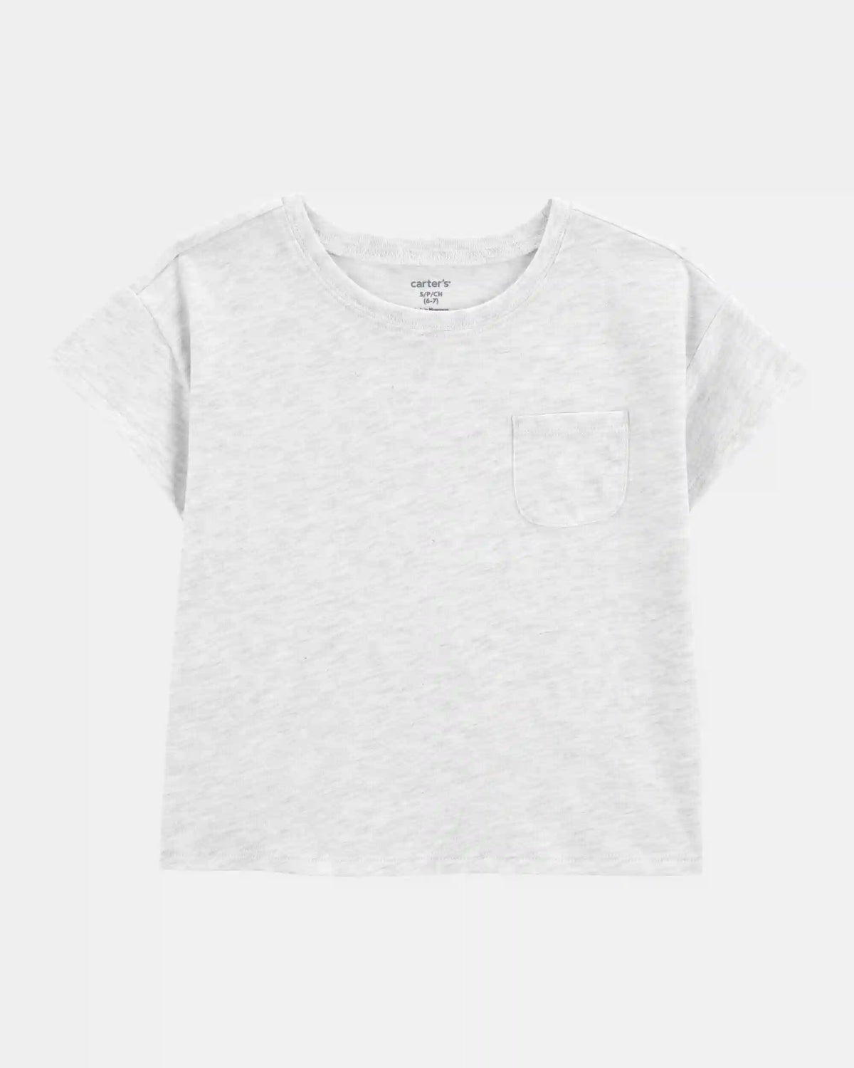 Kid Solid Short-Sleeve Fashion Top - Grey