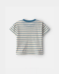 Toddler Boy 2-Piece Striped Short-Sleeve Top & Pant Set