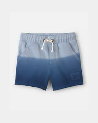 Baby Boy Ombre French Terry Shorts - Blue