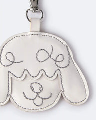 Toddler Girl Poodle Bag Charm - Cream