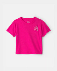 Toddler Girl 'My Bag's All Packed' Summer Graphic Tee - Pink