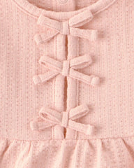 Baby Girl 3-Piece Floral Top, Bodysuit & Short Set - Pink/Cream