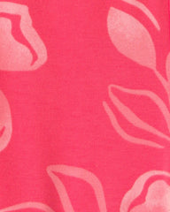 Baby Girl Floral Bike Shorts - Coral