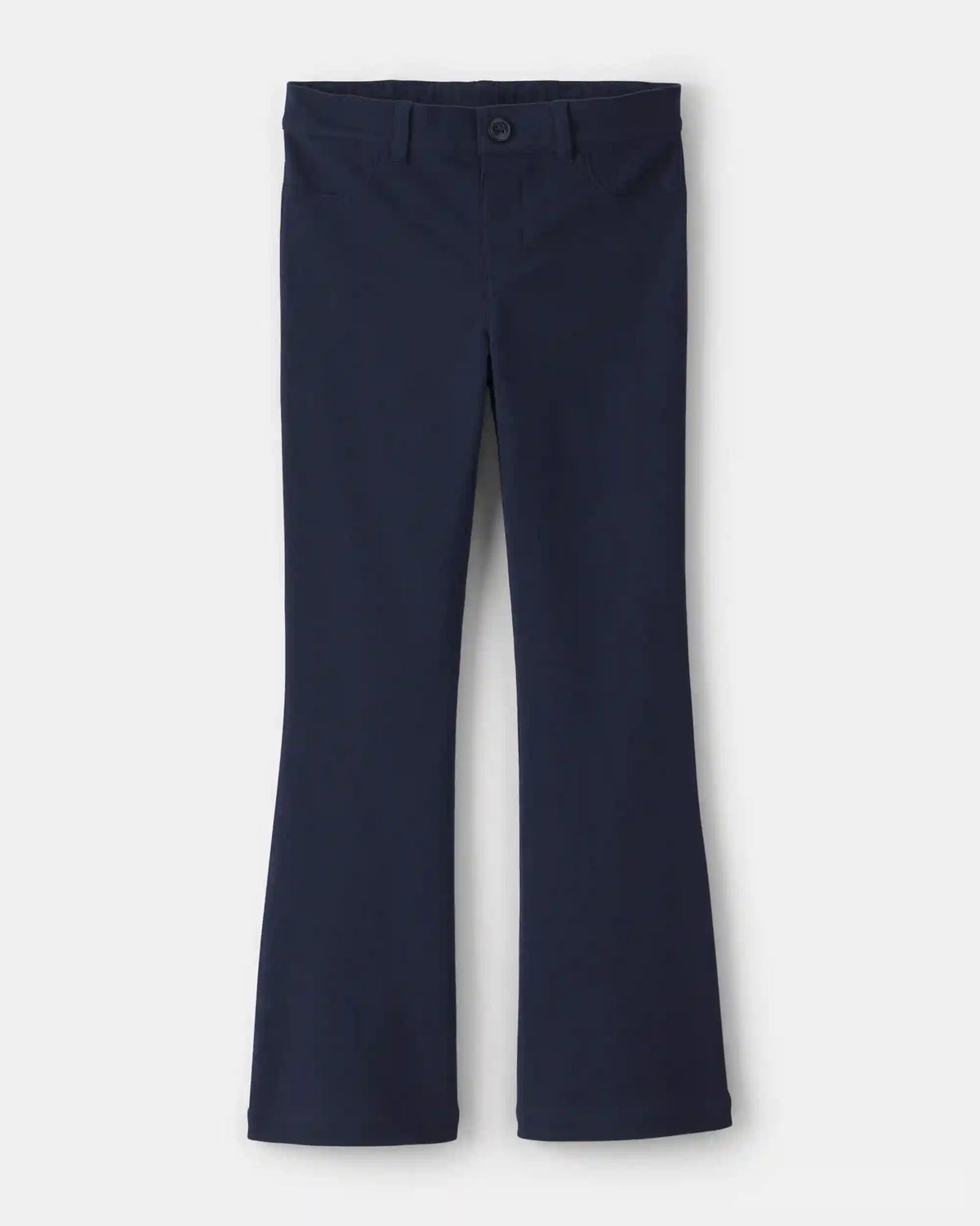 Girls Uniform Ponte Flare Pants - Navy