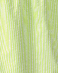 Girls Stripe Tank Top - Green