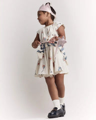Toddler Girl Avenue Twirl™ Dress in Park Day Print - Cream