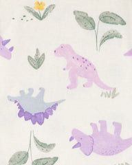Baby Girl 3-Piece Dinosaur Little Character Set - Purple