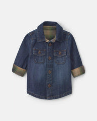 Baby Boy Denim Button-Down Shirt - Indigo