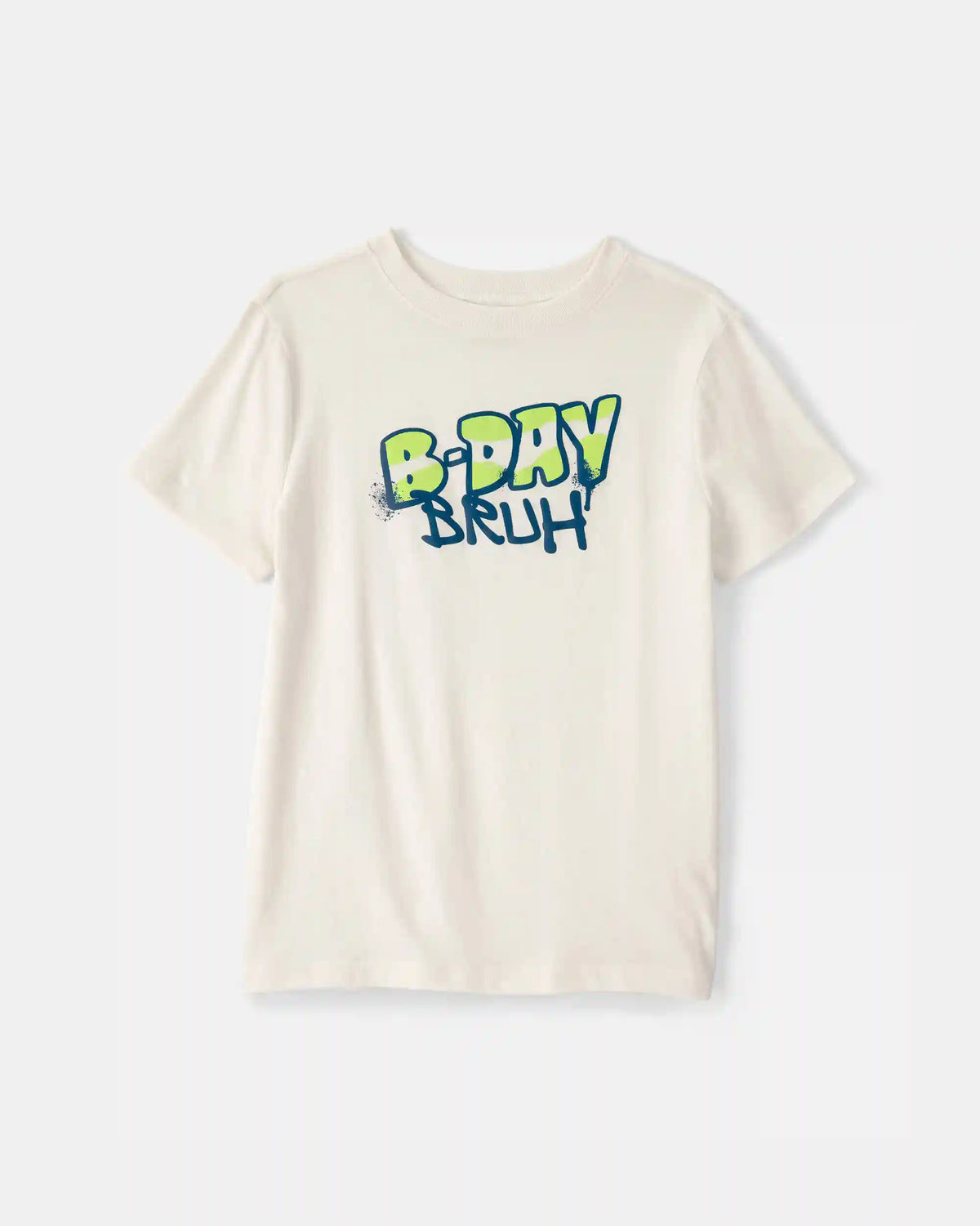 Boys 'B-Day Bruh' Graphic Tee - Ivory