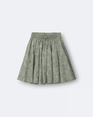 Toddler Girl Avenue Twirl™ Embroidered Midi Skirt in Floral Print - Green