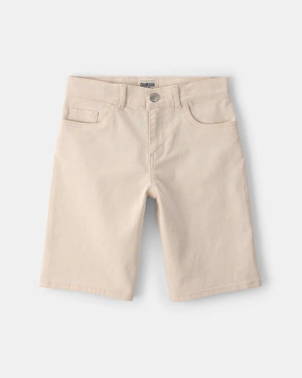 Girls Twill Baggy Shorts - Cream