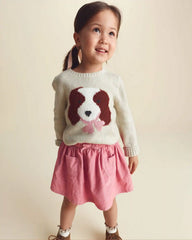 Toddler Girl Bow Corduroy Skort - Pink