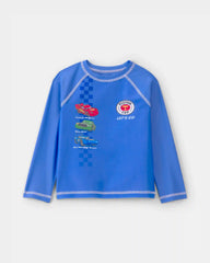 Toddler Boy 2-Piece ©Disney/Pixar Cars Rashguard & Swim Trunk Set - Blue