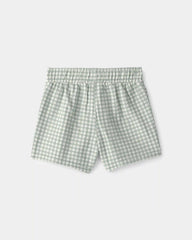 Baby 2-Piece Gingham Top & Short Set - Green