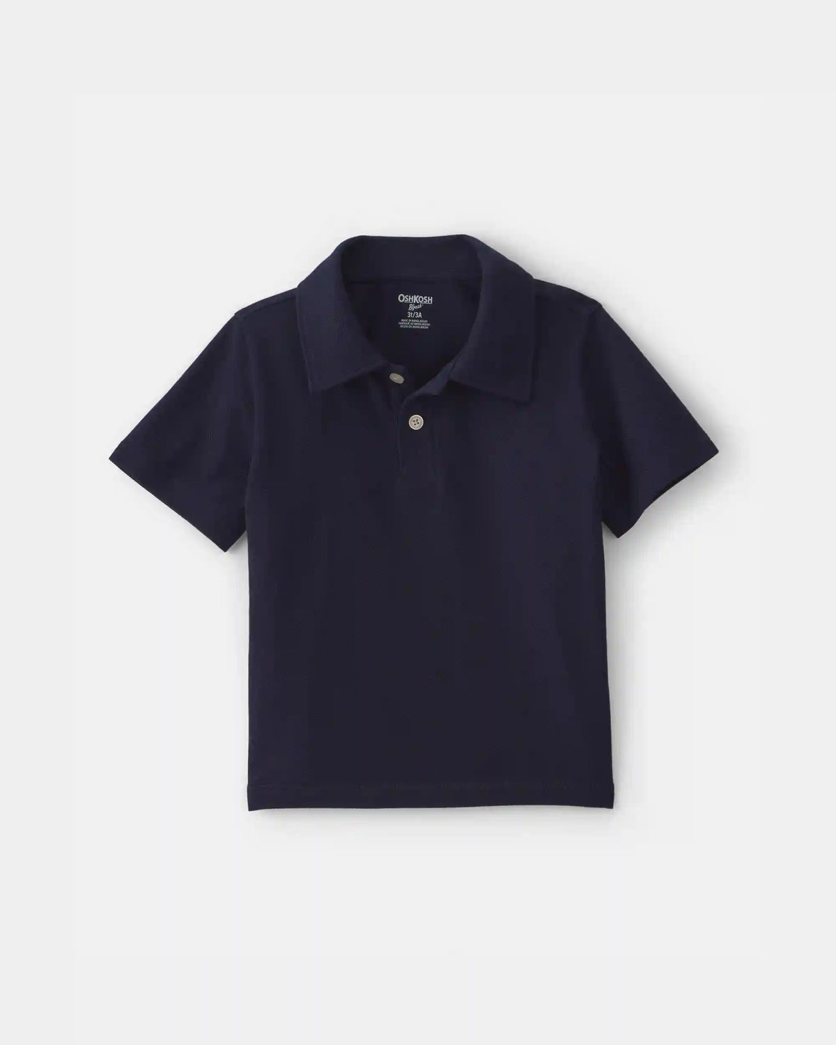 Toddler Boy Uniform Piqué Polo Shirt - Navy