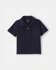 Toddler Boy 2-Pack Uniform Piqué Polo Shirts - Navy