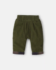 Baby Boy Corduroy Pants - Olive Green