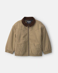 Toddler Boy Utility Barn Jacket - Khaki/Brown