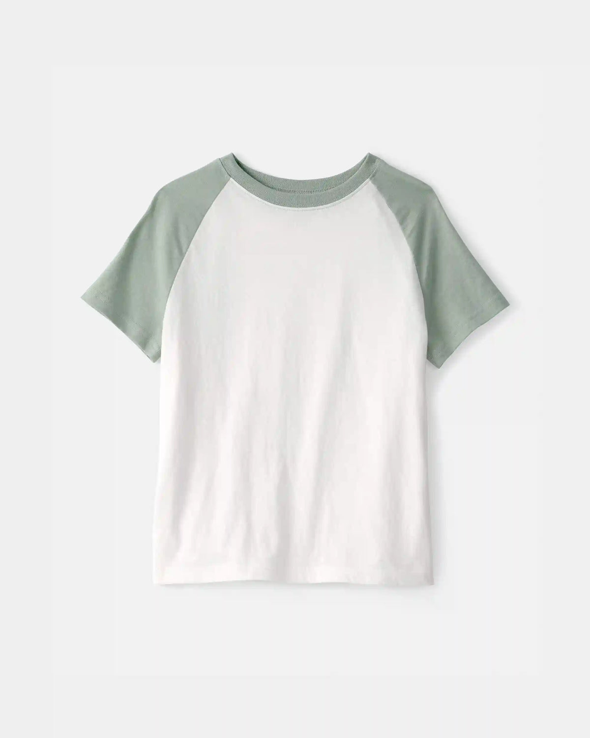 Kids Colorblock T-Shirt - Green/White