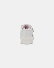 Toddler Girl Leopard Charm Sneakers - White