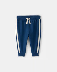 Baby Boy French Terry Pants - Navy Blue