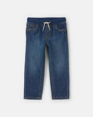 Toddler Boy Denim Pull-On Jeans - Dark Wash