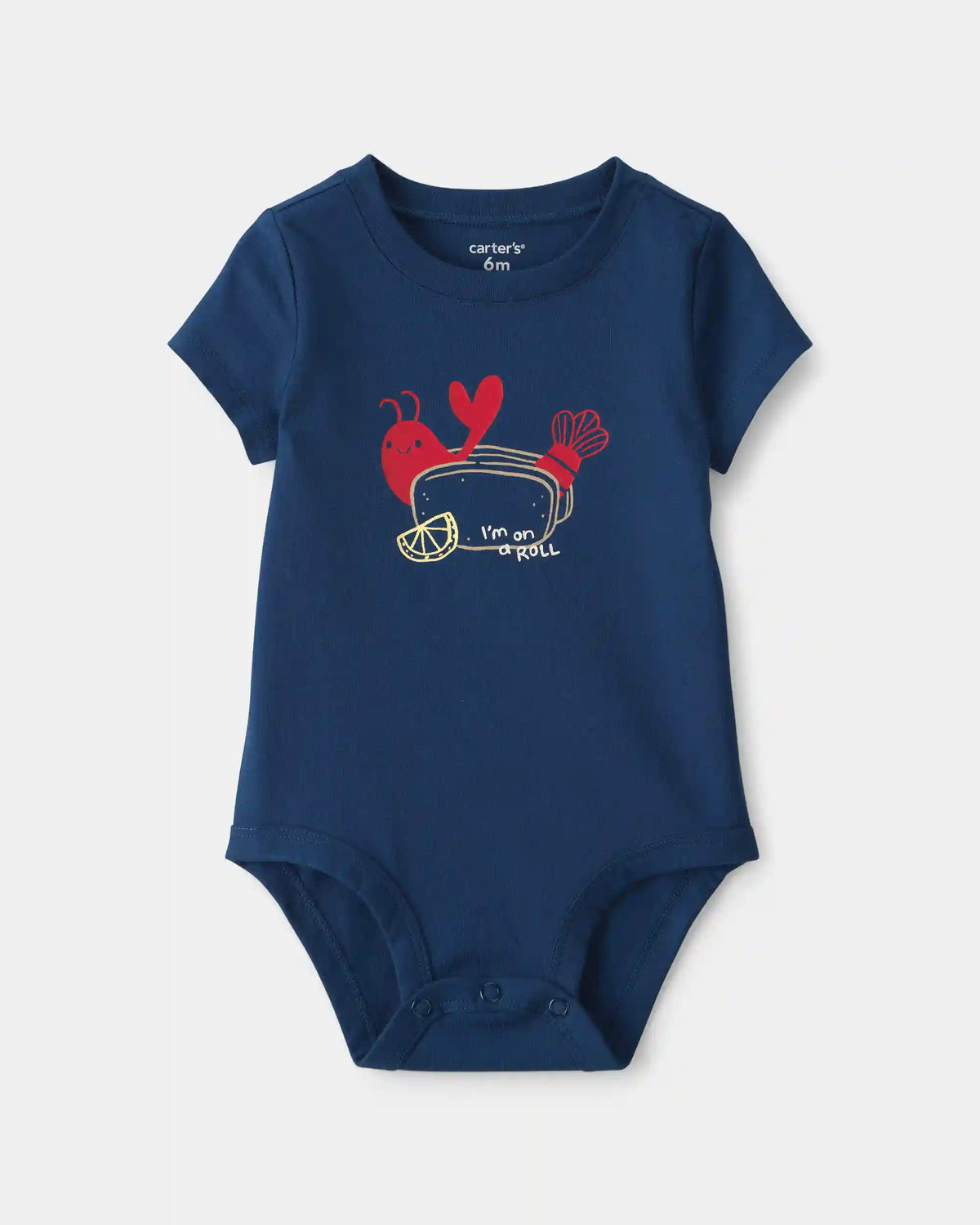 Baby Lobster Graphic Bodysuit - Blue