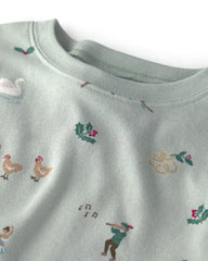 Baby 2-Piece Organic Cotton Pajamas in 12 Days of Christmas Print